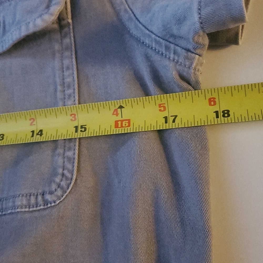 Vineyard Vines Utility Cotton Viscose Spandex Mini Dress Size 2 Chest Pockets - Picture 11 of 12